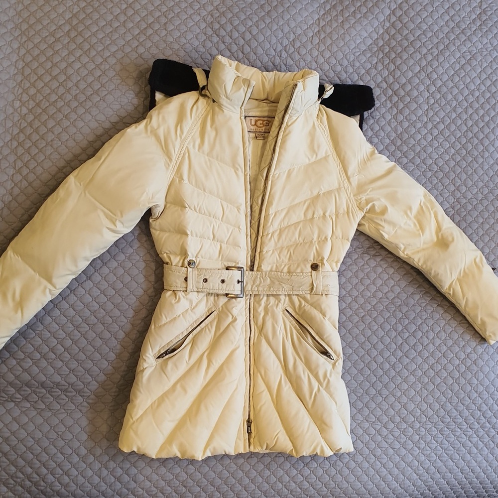 EUC UGG down shearling parka jacket coat